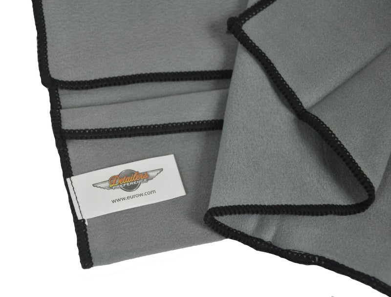 Eurow Microfiber Screen & Lens Cleaning Cloths, Streak-Free, Lint-Free Wipes for Phones, Tablets, Laptops, TVs, Eyeglasses & Camera Lenses, Soft, Washable, No Chemicals Needed, 8" x 12", Gray, 2-Pack - Image 2